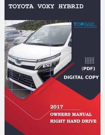 toyota voxy 2017 owners manual